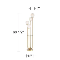 Possini Euro Design Mid Century Modern Glam Style Floor Lamp 4-Light LED 68.5" Tall Warm Gold Glass Globe Shade For Living Room House Uplight 12 Possini Euro Design Mid Century Modern Glam Style Floor Lamp 4-Light LED 68.5" Tall Warm Gold Glass Globe Shade For Living Room House Uplight -Possini Euro Design Sales Store GUEST 018f9df5 a70c 42d3 91a0 56816ed1480f
