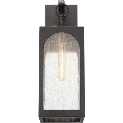 Possini Euro Design Tyne Modern Outdoor Wall Light Fixture Bronze 20 1/2" Seedy Glass For Post Exterior Barn Deck House Porch Yard Posts Patio Home 3 Possini Euro Design Tyne Modern Outdoor Wall Light Fixture Bronze 20 1/2" Seedy Glass For Post Exterior Barn Deck House Porch Yard Posts Patio Home - Image 3