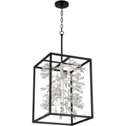 Possini Euro Design Black Silver Pendant Chandelier 15 1/4" Wide Modern Clear Crystal Flower Vine 4-Light Fixture For Dining Room House 13 Possini Euro Design Black Silver Pendant Chandelier 15 1/4" Wide Modern Clear Crystal Flower Vine 4-Light Fixture For Dining Room House -Possini Euro Design Sales Store GUEST 033b4ac6 8444 424e 853a 4c98b40734b7