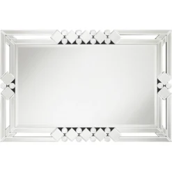 Possini Euro Design Clafia Rectangular Vanity Wall Mirror Modern Beveled Edge Clear Diamond Mirrored Frame 26" Wide For Bathroom Bedroom Living Room 9 Possini Euro Design Clafia Rectangular Vanity Wall Mirror Modern Beveled Edge Clear Diamond Mirrored Frame 26" Wide For Bathroom Bedroom Living Room -Possini Euro Design Sales Store GUEST 07d5a6e5 1587 4615 9b69 d5b6fd2fb72c
