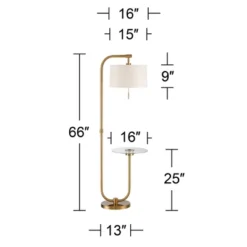 Possini Euro Design Volta Modern Floor Lamp With Tray Table 66" Tall Brass USB Charging Port White Drum Shade For Living Room Bedroom Office House 15 Possini Euro Design Volta Modern Floor Lamp With Tray Table 66" Tall Brass USB Charging Port White Drum Shade For Living Room Bedroom Office House -Possini Euro Design Sales Store GUEST 0b51f10c f28d 4873 a815 588c573b8b5f