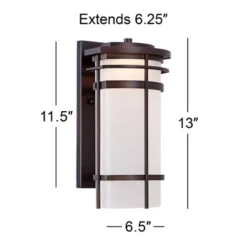 Possini Euro Design Theola Modern Outdoor Wall Light Fixture Bronze LED 12 3/4" Etched Glass Shade For Post Exterior Barn Deck House Porch Yard Patio 13 Possini Euro Design Theola Modern Outdoor Wall Light Fixture Bronze LED 12 3/4" Etched Glass Shade For Post Exterior Barn Deck House Porch Yard Patio -Possini Euro Design Sales Store GUEST 0c8cf403 fde1 46cc 9106 c2ffc2cb7f77