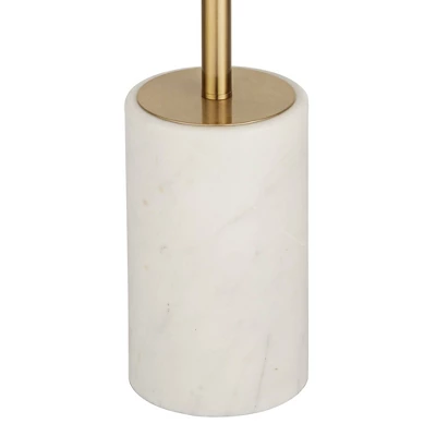 Possini Euro Design Milan Modern 66" Tall Floor Lamp Gold Metal Beige Pleated Empire Fabric Shade For Living Room Bedroom Office 3 Possini Euro Design Milan Modern 66" Tall Floor Lamp Gold Metal Beige Pleated Empire Fabric Shade For Living Room Bedroom Office - Image 3