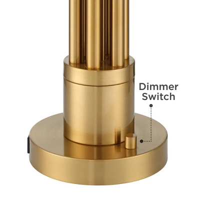 Possini Euro Design Possini Euro® Granview Desk Lamp With Glass Shade And Dual USB Ports 6 Possini Euro Design Possini Euro® Granview Desk Lamp With Glass Shade And Dual USB Ports - Image 6