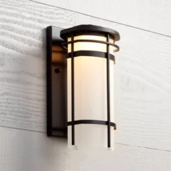 Possini Euro Design Theola Modern Outdoor Wall Light Fixture Bronze LED 12 3/4" Etched Glass Shade For Post Exterior Barn Deck House Porch Yard Patio 12 Possini Euro Design Theola Modern Outdoor Wall Light Fixture Bronze LED 12 3/4" Etched Glass Shade For Post Exterior Barn Deck House Porch Yard Patio -Possini Euro Design Sales Store GUEST 0fe24587 3c66 4217 818a 941231800f56