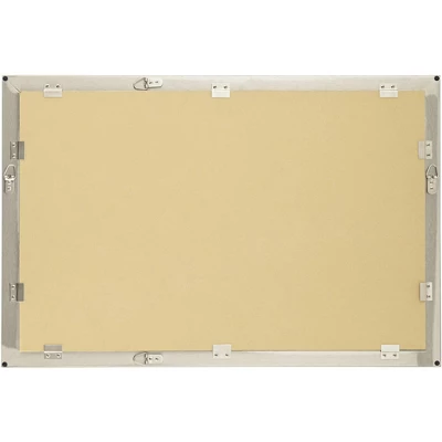 Possini Euro Design Metzeo Rectangular Vanity Wall Mirror Modern Beveled Glass Brushed Nickel Metal Frame 33" Wide For Bathroom Bedroom Home Entryway 6 Possini Euro Design Metzeo Rectangular Vanity Wall Mirror Modern Beveled Glass Brushed Nickel Metal Frame 33" Wide For Bathroom Bedroom Home Entryway - Image 6