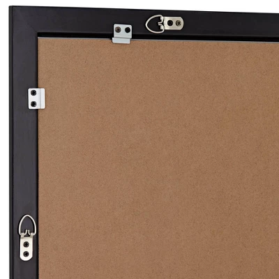 Possini Euro Design Metzeo Rectangular Vanity Decorative Wall Mirror Modern Beveled Edge Matte Black Metal Frame 22" Wide Bathroom 3 Possini Euro Design Metzeo Rectangular Vanity Decorative Wall Mirror Modern Beveled Edge Matte Black Metal Frame 22" Wide Bathroom - Image 3