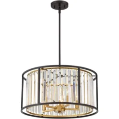 Possini Euro Design Milne Bronze Gold Drum Pendant Chandelier 20" Wide Modern Crystal 5-Light Fixture For Dining Room House Kitchen Island Entryway 13 Possini Euro Design Milne Bronze Gold Drum Pendant Chandelier 20" Wide Modern Crystal 5-Light Fixture For Dining Room House Kitchen Island Entryway -Possini Euro Design Sales Store GUEST 12d42693 bdef 422d a53e b6d5fe5712d6