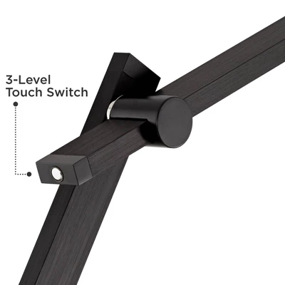 Possini Euro Design Barrett Modern Floor Lamp 53" Tall Anodized Black Metal LED Adjustable Touch On Off For Living Room Reading Bedroom Office House 3 Possini Euro Design Barrett Modern Floor Lamp 53" Tall Anodized Black Metal LED Adjustable Touch On Off For Living Room Reading Bedroom Office House - Image 3