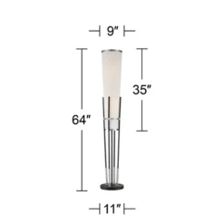 Possini Euro Design Flute Modern Torchiere Floor Lamp 64" Tall Satin Black Brushed Nickel White Linen Shade For Living Room Bedroom Office House Home 14 Possini Euro Design Flute Modern Torchiere Floor Lamp 64" Tall Satin Black Brushed Nickel White Linen Shade For Living Room Bedroom Office House Home -Possini Euro Design Sales Store GUEST 1763d15f 171c 4a32 b512 3b6d85eee901