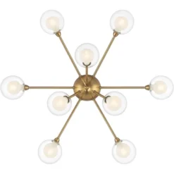 Possini Euro Design Spheres Modern Ceiling Light Flush Mount Fixture 28" Wide Warm Brass 9-Light LED Clear Globe Glass For Bedroom Kitchen Living Room 14 Possini Euro Design Spheres Modern Ceiling Light Flush Mount Fixture 28" Wide Warm Brass 9-Light LED Clear Globe Glass For Bedroom Kitchen Living Room -Possini Euro Design Sales Store GUEST 1a528675 684f 46e4 81d5 bf4b25c5aa5e