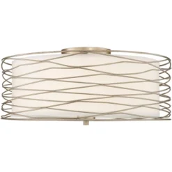 Possini Euro Design Modern Ceiling Light Flush Mount Fixture Antique Silver Leaf 18" Wide Wavy Spun White Drum For Bedroom Kitchen 10 Possini Euro Design Modern Ceiling Light Flush Mount Fixture Antique Silver Leaf 18" Wide Wavy Spun White Drum For Bedroom Kitchen -Possini Euro Design Sales Store GUEST 1c10771f 7433 4e60 805e 5707d03c3807