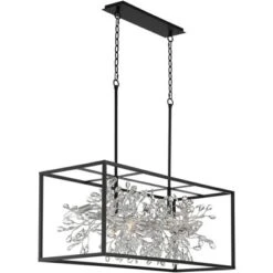 Possini Euro Design Carrine Black Silver Linear Pendant Chandelier 38 1/2" Wide Modern Clear Crystal 8-Light Fixture For Dining Room Kitchen Island 14 Possini Euro Design Carrine Black Silver Linear Pendant Chandelier 38 1/2" Wide Modern Clear Crystal 8-Light Fixture For Dining Room Kitchen Island -Possini Euro Design Sales Store GUEST 20098fb7 060c 4b63 8ebf 0c0b0dd92a5c