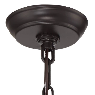 Possini Euro Design Tyne Modern Industrial Outdoor Hanging Light Bronze 19" Seedy Glass Shade For Post Exterior Barn Deck House Porch Yard Patio Home 4 Possini Euro Design Tyne Modern Industrial Outdoor Hanging Light Bronze 19" Seedy Glass Shade For Post Exterior Barn Deck House Porch Yard Patio Home - Image 4