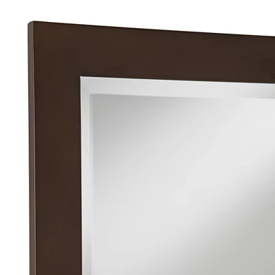 Possini Euro Design Metzeo Rectangular Vanity Wall Mirror Vintage Beveled Edge Oil Rubbed Bronze Metal Frame 26" Wide For Bathroom Bedroom Living Room 2 Possini Euro Design Metzeo Rectangular Vanity Wall Mirror Vintage Beveled Edge Oil Rubbed Bronze Metal Frame 26" Wide For Bathroom Bedroom Living Room - Image 2