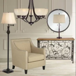 Possini Euro Design Rustic Farmhouse Table Lamp 33" Tall Dark Bronze Metal Off White Burlap Fabric Drum Shade For Bedroom Living Room House Bedside 14 Possini Euro Design Rustic Farmhouse Table Lamp 33" Tall Dark Bronze Metal Off White Burlap Fabric Drum Shade For Bedroom Living Room House Bedside -Possini Euro Design Sales Store GUEST 2220d293 cc32 498b 885b 357795ec14f4