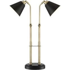 Possini Euro Design Sentry Modern Mid Century Desk Lamp 23" High Black Brass With USB Charging Port LED Adjustable Cone Shade For Bedroom Living Room 14 Possini Euro Design Sentry Modern Mid Century Desk Lamp 23" High Black Brass With USB Charging Port LED Adjustable Cone Shade For Bedroom Living Room -Possini Euro Design Sales Store GUEST 23a902e2 1768 4a21 b4e8 f727be00628c