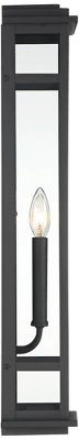 Possini Euro Design Metrix Modern Industrial Outdoor Wall Light Fixture Black Metal 26" Clear Glass For Post Exterior Barn Deck House Porch Yard Patio 6 Possini Euro Design Metrix Modern Industrial Outdoor Wall Light Fixture Black Metal 26" Clear Glass For Post Exterior Barn Deck House Porch Yard Patio - Image 6