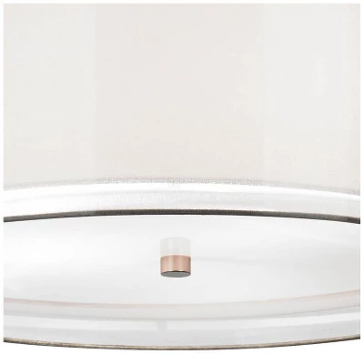 Possini Euro Design Brushed Nickel Pendant Chandelier 20" Wide Modern Organza Outer White Inner Shade 3-Light Fixture For Dining Room Kitchen Island 2 Possini Euro Design Brushed Nickel Pendant Chandelier 20" Wide Modern Organza Outer White Inner Shade 3-Light Fixture For Dining Room Kitchen Island - Image 2