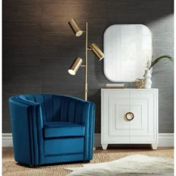 Possini Euro Design Bailey Rounded Corner Rectangular Vanity Wall Mirror Modern Beveled Brushed Gold Frame 27" Wide For Bathroom Bedroom Home Office 12 Possini Euro Design Bailey Rounded Corner Rectangular Vanity Wall Mirror Modern Beveled Brushed Gold Frame 27" Wide For Bathroom Bedroom Home Office -Possini Euro Design Sales Store GUEST 27ddb410 ce6e 4028 b189 e96902bc6090