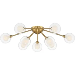 Possini Euro Design Spheres Modern Ceiling Light Flush Mount Fixture 28" Wide Warm Brass 9-Light LED Clear Globe Glass For Bedroom Kitchen Living Room 11 Possini Euro Design Spheres Modern Ceiling Light Flush Mount Fixture 28" Wide Warm Brass 9-Light LED Clear Globe Glass For Bedroom Kitchen Living Room -Possini Euro Design Sales Store GUEST 2957955d 3b63 4c08 893b 20494deda68d