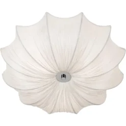 Possini Euro Design Planetarium Modern Ceiling Light Flush Mount Fixture 21" Wide Chrome 3-Light Ivory Fabric Scalloped Bowl For Bedroom Living Room 11 Possini Euro Design Planetarium Modern Ceiling Light Flush Mount Fixture 21" Wide Chrome 3-Light Ivory Fabric Scalloped Bowl For Bedroom Living Room -Possini Euro Design Sales Store GUEST 2975cbaa a571 4f87 9e9e 7f832c87765a