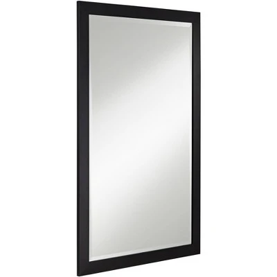 Possini Euro Design Metzeo Rectangular Vanity Decorative Wall Mirror Modern Beveled Edge Matte Black Metal Frame 22" Wide Bathroom 5 Possini Euro Design Metzeo Rectangular Vanity Decorative Wall Mirror Modern Beveled Edge Matte Black Metal Frame 22" Wide Bathroom - Image 5