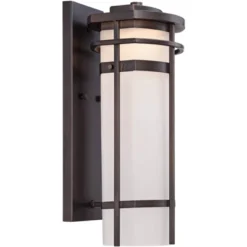 Possini Euro Design Theola Modern Outdoor Wall Light Fixture Bronze LED 16 1/4" Etched Glass Shade For Post Exterior Barn Deck House Porch Yard Patio 9 Possini Euro Design Theola Modern Outdoor Wall Light Fixture Bronze LED 16 1/4" Etched Glass Shade For Post Exterior Barn Deck House Porch Yard Patio -Possini Euro Design Sales Store GUEST 2cf7930b f184 46e7 af00 169a88f8a51b