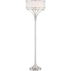 Possini Euro Design Modern Floor Lamp 64" Tall Brushed Nickel Silver Organza White Linen Drum Shade For Living Room Bedroom Office 13 Possini Euro Design Modern Floor Lamp 64" Tall Brushed Nickel Silver Organza White Linen Drum Shade For Living Room Bedroom Office -Possini Euro Design Sales Store GUEST 2e633d21 d173 4c31 9072 43ba4db338af