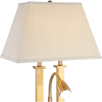 Possini Euro Design Possini Euro Deacon Brass Gooseneck Lamps With USB Port And Outlet Set Of 2 2 Possini Euro Design Possini Euro Deacon Brass Gooseneck Lamps With USB Port And Outlet Set Of 2 - Image 2