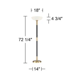 Possini Euro Design Modern Torchiere Floor Lamp Light Blaster LED 72.25" Tall Antique Brass And Matte Black Opal Glass For Living Room Bedroom 14 Possini Euro Design Modern Torchiere Floor Lamp Light Blaster LED 72.25" Tall Antique Brass And Matte Black Opal Glass For Living Room Bedroom -Possini Euro Design Sales Store GUEST 33d3cc3d 06e9 42bb b86e e88f18ba922e