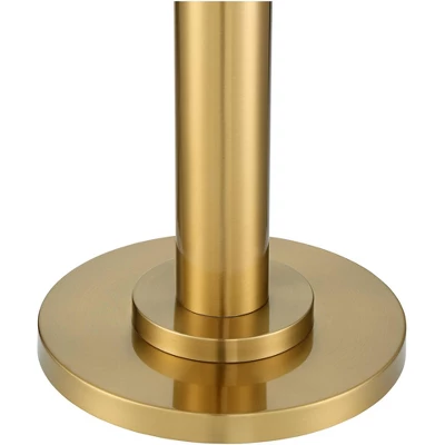 Possini Euro Design Modern Torchiere Floor Lamp 70" Tall Warm Antique Gold Metal Glass Shade For Living Room Reading Bedroom Office Uplight 3 Possini Euro Design Modern Torchiere Floor Lamp 70" Tall Warm Antique Gold Metal Glass Shade For Living Room Reading Bedroom Office Uplight - Image 3