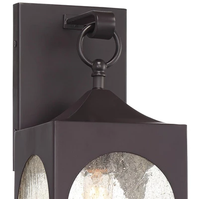 Possini Euro Design Tyne Modern Outdoor Wall Light Fixture Bronze 16 1/2" Seedy Glass For Post Exterior Barn Deck House Porch Yard Posts Patio Home 2 Possini Euro Design Tyne Modern Outdoor Wall Light Fixture Bronze 16 1/2" Seedy Glass For Post Exterior Barn Deck House Porch Yard Posts Patio Home - Image 2