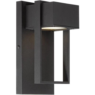 Possini Euro Design Pavel Modern Outdoor Wall Light Fixture Textured Black LED 9 1/2" For Post Exterior Barn Deck House Porch Yard Posts Patio Home 4 Possini Euro Design Pavel Modern Outdoor Wall Light Fixture Textured Black LED 9 1/2" For Post Exterior Barn Deck House Porch Yard Posts Patio Home - Image 4