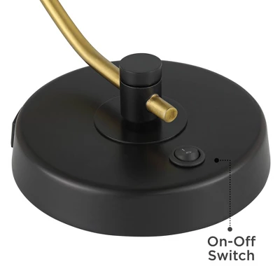 Possini Euro Design Modern Mid Century Desk Lamp 28 1/2" Tall Warm Gold Black With Dual USB Charging Ports For Bedroom Living Room Office Reading Home 6 Possini Euro Design Modern Mid Century Desk Lamp 28 1/2" Tall Warm Gold Black With Dual USB Charging Ports For Bedroom Living Room Office Reading Home - Image 6