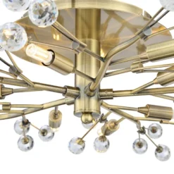 Possini Euro Design Ceiling Light Semi Flush Mount Fixture LED Brass 27 1/2" Wide 10-Light Crystal Berry For Living Room 9 Possini Euro Design Ceiling Light Semi Flush Mount Fixture LED Brass 27 1/2" Wide 10-Light Crystal Berry For Living Room -Possini Euro Design Sales Store GUEST 38690911 9db8 41e7 a5d8 5455f61c1e13