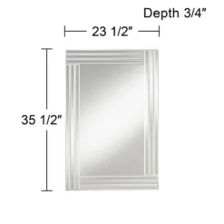 Possini Euro Design Sofija Rectangular Vanity Wall Mirror Modern Mirrored Glass Layered Frame 23 1/2" Wide For Bathroom Bedroom Living Room Entryway 11 Possini Euro Design Sofija Rectangular Vanity Wall Mirror Modern Mirrored Glass Layered Frame 23 1/2" Wide For Bathroom Bedroom Living Room Entryway -Possini Euro Design Sales Store GUEST 3b028cf5 4df6 4220 b9ba 56e4e6c7096a