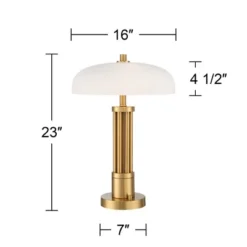 Possini Euro Design Possini Euro® Granview Desk Lamp With Glass Shade And Dual USB Ports 15 Possini Euro Design Possini Euro® Granview Desk Lamp With Glass Shade And Dual USB Ports -Possini Euro Design Sales Store GUEST 3d169126 e3ca 444a 8f37 434f85771db4
