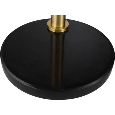 Possini Euro Design Rayne Modern Arc Floor Lamp 72" Tall Gold Black 3 Light LED Adjustable Arm Frosted Glass Globe Shade For Living Room Reading Home 4 Possini Euro Design Rayne Modern Arc Floor Lamp 72" Tall Gold Black 3 Light LED Adjustable Arm Frosted Glass Globe Shade For Living Room Reading Home - Image 4