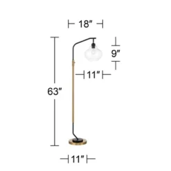 Possini Euro Design Tarrah Mid Century Modern 63" Tall Chairside Arc Floor Lamp Gold Black Metal Clear Glass Shade For Living Room House 15 Possini Euro Design Tarrah Mid Century Modern 63" Tall Chairside Arc Floor Lamp Gold Black Metal Clear Glass Shade For Living Room House -Possini Euro Design Sales Store GUEST 3fdd9ba3 7f55 4d39 a3d8 0deb414530ca