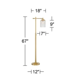Possini Euro Design Kinsey Modern Downbridge Floor Lamp 67" Tall Warm Brass Metal Stone Pattern Glass Shade For Living Room Reading Bedroom Office 14 Possini Euro Design Kinsey Modern Downbridge Floor Lamp 67" Tall Warm Brass Metal Stone Pattern Glass Shade For Living Room Reading Bedroom Office -Possini Euro Design Sales Store GUEST 461da0e8 8e4f 4dd3 83f5 893c649dceab