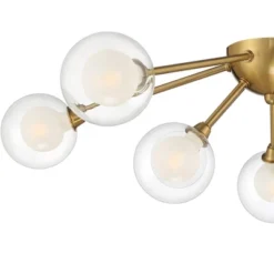 Possini Euro Design Spheres Modern Ceiling Light Flush Mount Fixture 28" Wide Warm Brass 9-Light LED Clear Globe Glass For Bedroom Kitchen Living Room 10 Possini Euro Design Spheres Modern Ceiling Light Flush Mount Fixture 28" Wide Warm Brass 9-Light LED Clear Globe Glass For Bedroom Kitchen Living Room -Possini Euro Design Sales Store GUEST 4772bc4d 2bc9 44cc bcf3 2272d462bd50