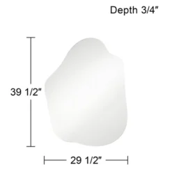 Possini Euro Design Casper Decorative Wall Mirror Modern Abstract Silver Frameless 29 1/2" Wide Bedroom Living Room Home House 11 Possini Euro Design Casper Decorative Wall Mirror Modern Abstract Silver Frameless 29 1/2" Wide Bedroom Living Room Home House -Possini Euro Design Sales Store GUEST 47f6fdf1 10f2 48dc 9ca4 9a0ed2e3c030