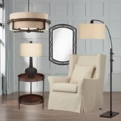 Possini Euro Design Bronze Wood Finish Pendant Chandelier 22" Wide Rustic Farmhouse Tan Fabric Drum 4-Light Fixture For Dining Room House 13 Possini Euro Design Bronze Wood Finish Pendant Chandelier 22" Wide Rustic Farmhouse Tan Fabric Drum 4-Light Fixture For Dining Room House -Possini Euro Design Sales Store GUEST 4b7f12c2 a52a 4dfc 9a0a 61f026f23a93