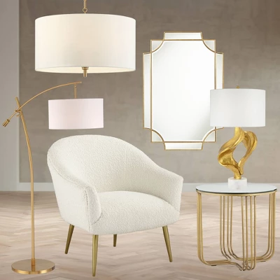 Possini Euro Design Warm Gold Pendant Chandelier 20" Wide Modern White Linen Drum Shade 4-Light Fixture For Dining Room Foyer Kitchen Island Entryway 8 Possini Euro Design Warm Gold Pendant Chandelier 20" Wide Modern White Linen Drum Shade 4-Light Fixture For Dining Room Foyer Kitchen Island Entryway - Image 8