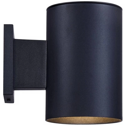 Possini Euro Design Modern Outdoor Wall Light Fixture Black LED Downlight 7 1/2" Cylinder Shade For Exterior Barn Deck House Porch Yard Patio Outside 5 Possini Euro Design Modern Outdoor Wall Light Fixture Black LED Downlight 7 1/2" Cylinder Shade For Exterior Barn Deck House Porch Yard Patio Outside - Image 5