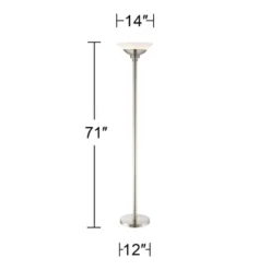 Possini Euro Design Metro Modern Torchiere Floor Lamp 71" Tall Brushed Nickel Frosted White Acrylic Shade For Living Room Reading Bedroom Office House 10 Possini Euro Design Metro Modern Torchiere Floor Lamp 71" Tall Brushed Nickel Frosted White Acrylic Shade For Living Room Reading Bedroom Office House -Possini Euro Design Sales Store GUEST 4f3fc5e2 f026 46ca 87c6 c900ff124dd0