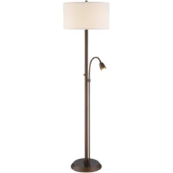 Possini Euro Design Traverse Modern Floor Lamp With LED Gooseneck Reading Light 64" Tall Oil Rubbed Bronze Oatmeal Drum Shade For Living Room Bedroom 13 Possini Euro Design Traverse Modern Floor Lamp With LED Gooseneck Reading Light 64" Tall Oil Rubbed Bronze Oatmeal Drum Shade For Living Room Bedroom -Possini Euro Design Sales Store GUEST 5093fb6e 37a8 4da1 b0ca 4a1cacde8256