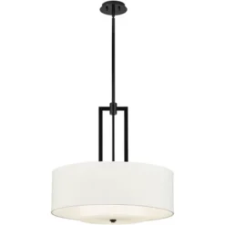 Possini Euro Design Sundry Semi Gloss Black Drum Pendant Chandelier 24" Wide Modern Double Shade 4-Light Fixture For Dining Room Foyer Kitchen Island 15 Possini Euro Design Sundry Semi Gloss Black Drum Pendant Chandelier 24" Wide Modern Double Shade 4-Light Fixture For Dining Room Foyer Kitchen Island -Possini Euro Design Sales Store GUEST 520f41d9 c7a3 40e6 890a 652e0a63a17f