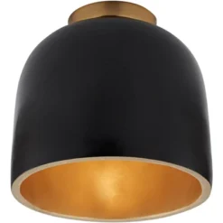 Possini Euro Design Merrick Modern Industrial Ceiling Light Flush Mount Fixture 9" Wide Black Gold For Bedroom Kitchen Living Room Hallway Bathroom 8 Possini Euro Design Merrick Modern Industrial Ceiling Light Flush Mount Fixture 9" Wide Black Gold For Bedroom Kitchen Living Room Hallway Bathroom -Possini Euro Design Sales Store GUEST 5259a4fb 6c6d 45b9 bf91 a80b3bf5beae